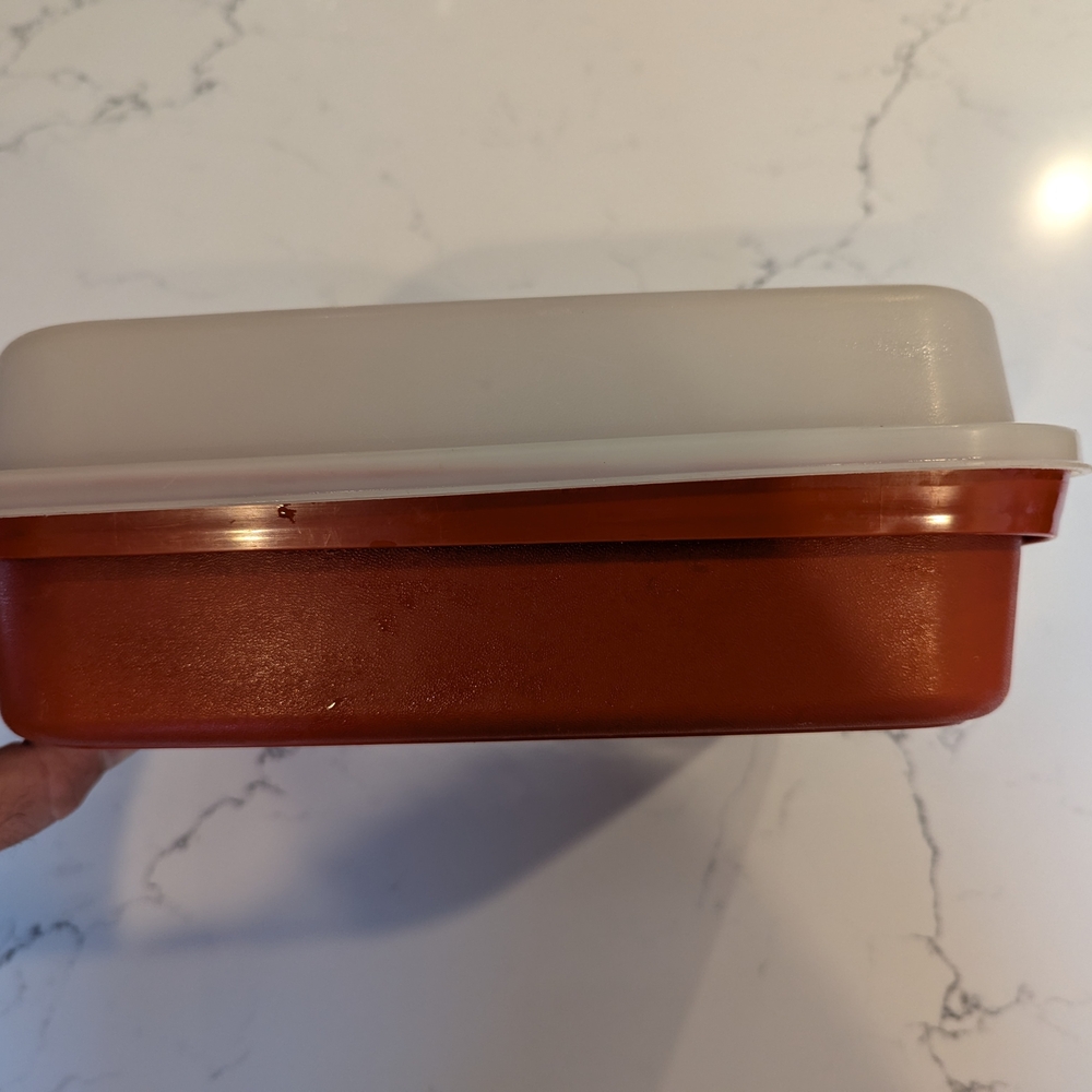 Red and White Baking Dish